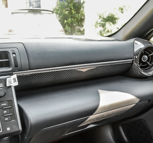For Toyota GR86 Subaru BRZ 22-24 Dry Carbon Fiber Passenger Dashboard Trim Strip - Picture 8 of 9