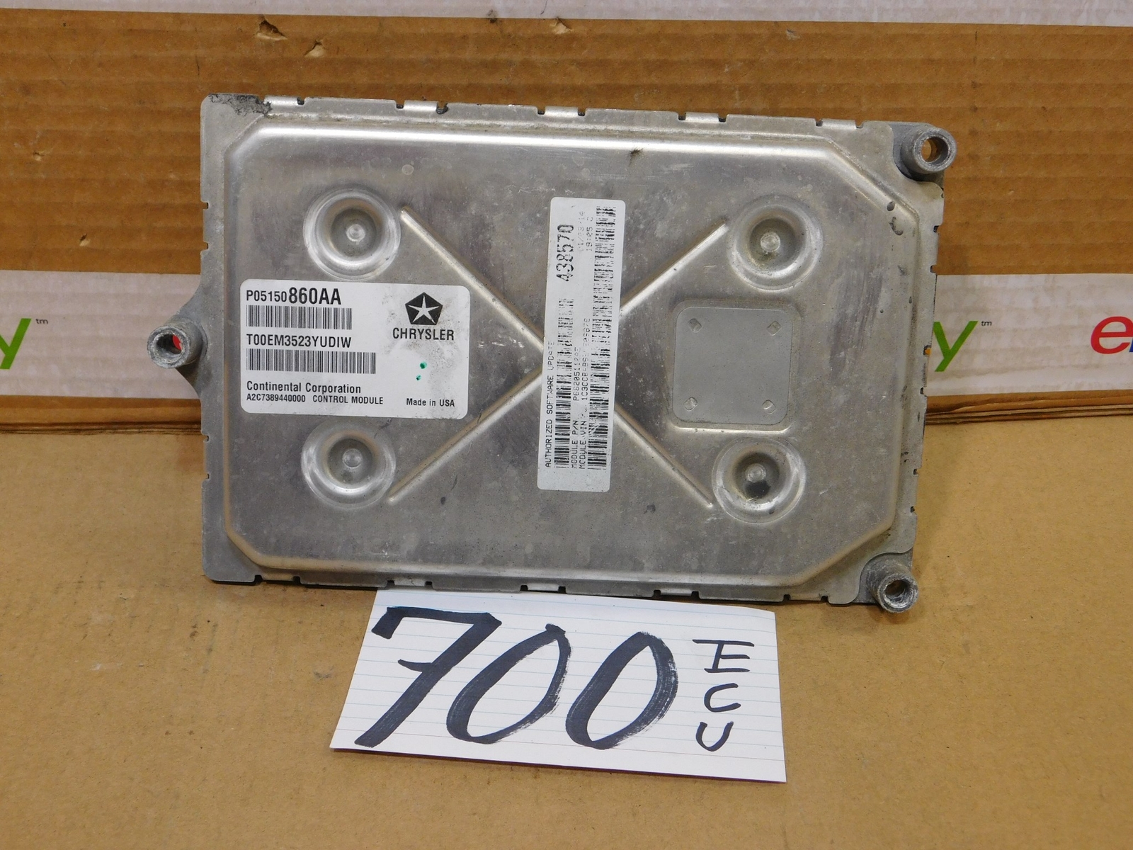 2014 CHRYSLER 200 #700 Engine Computer ECM ECU P05150860AA