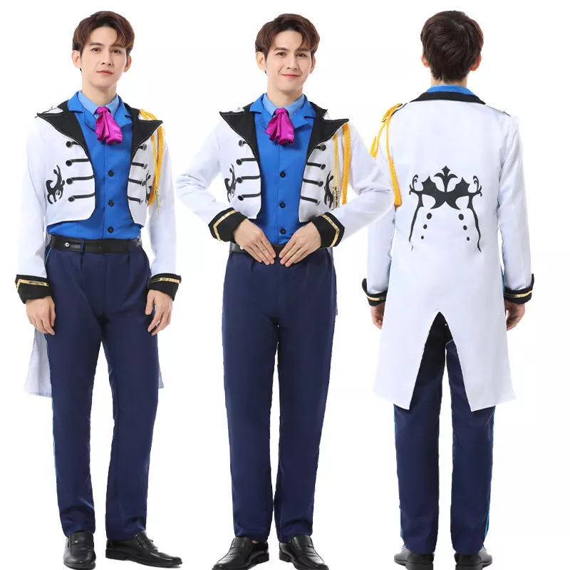 Frozen Hans Cosplay Costume Disney Hans Prince Shirt Vest Coat