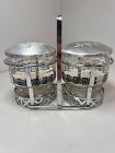 Vintage Libbey Glassware Condiment Caddy Relish Set Retro Serving Set
