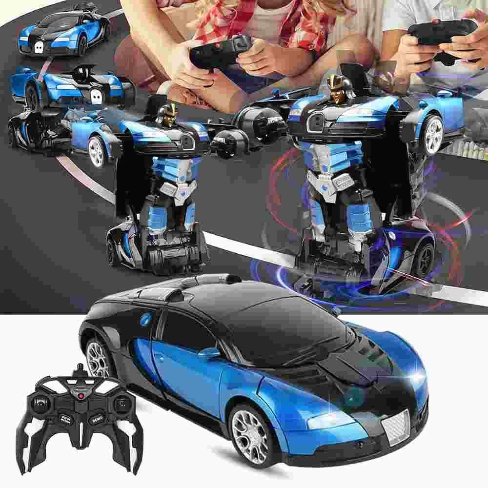 Energize vare Kloster Remote Control Transform Car Robot Toy With Lights Deformation RC Car Kids  Gift | eBay