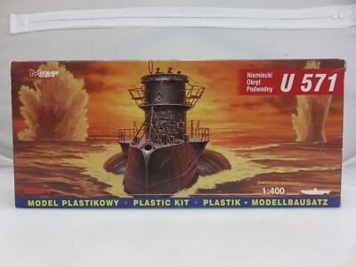 Mirage Niemiecki Okret Podwodny U-571 Submarine 1/400 Scale Model Kit 40049