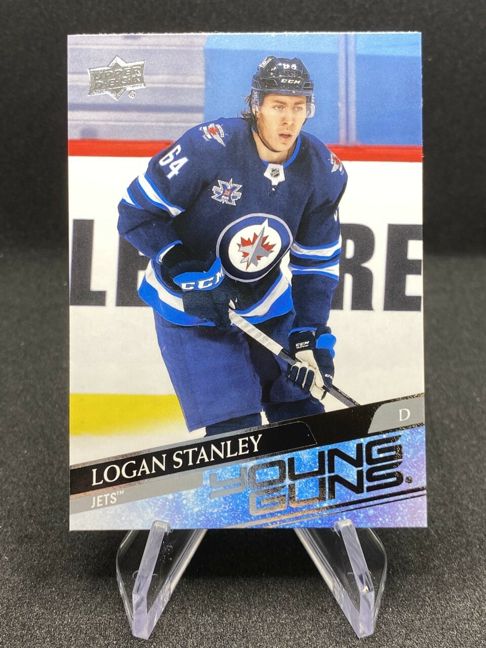 20-21 UD Extended Series Logan Stanley Young Guns YG RC Winnipeg Jets