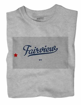 Fairview Wyoming WY T-Shirt MAP