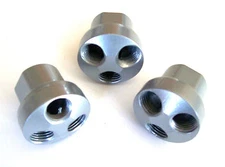 3 GOLIATH INDUSTRIAL ALUMINUM 3 WAY MANIFOLD AIR HOSE SPLITTER CONNECTORS 3WAM