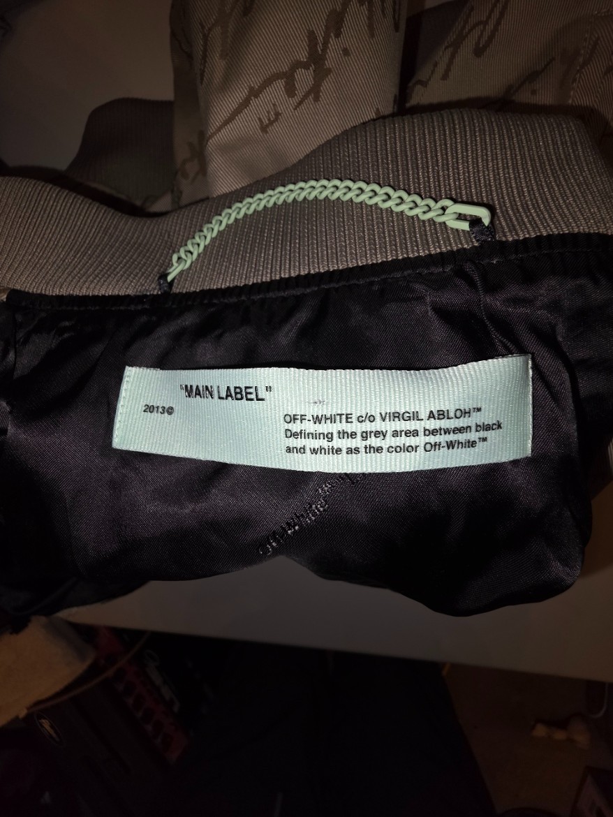 Off - White, Virgil Abloh Script, Bomber Jacket (… - image 10