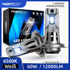 2X H7 LED Scheinwerfer 12000LM Canbus fehlerfrei Zulassung Halogen Xenon Lampen