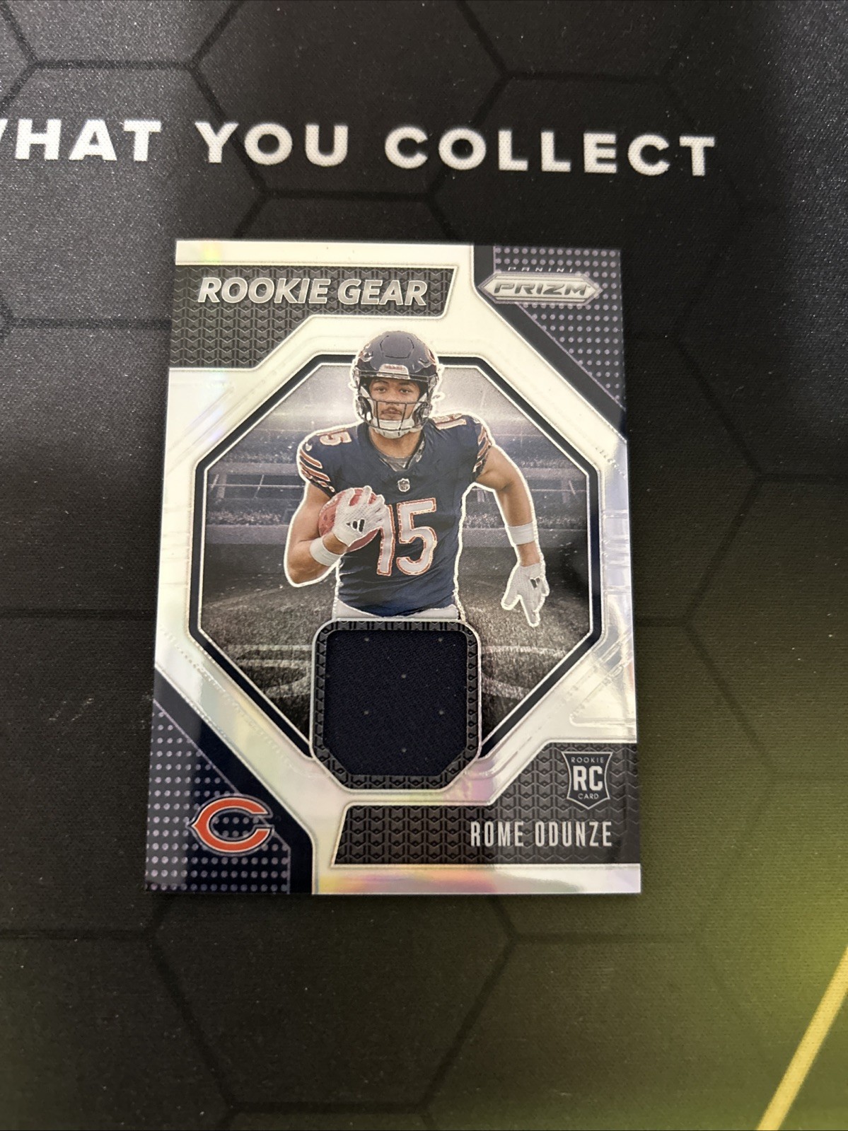 2024 Panini Prizm - Rome Odunze Rookie Gear Jersey Relic Silver Prizm (RC)