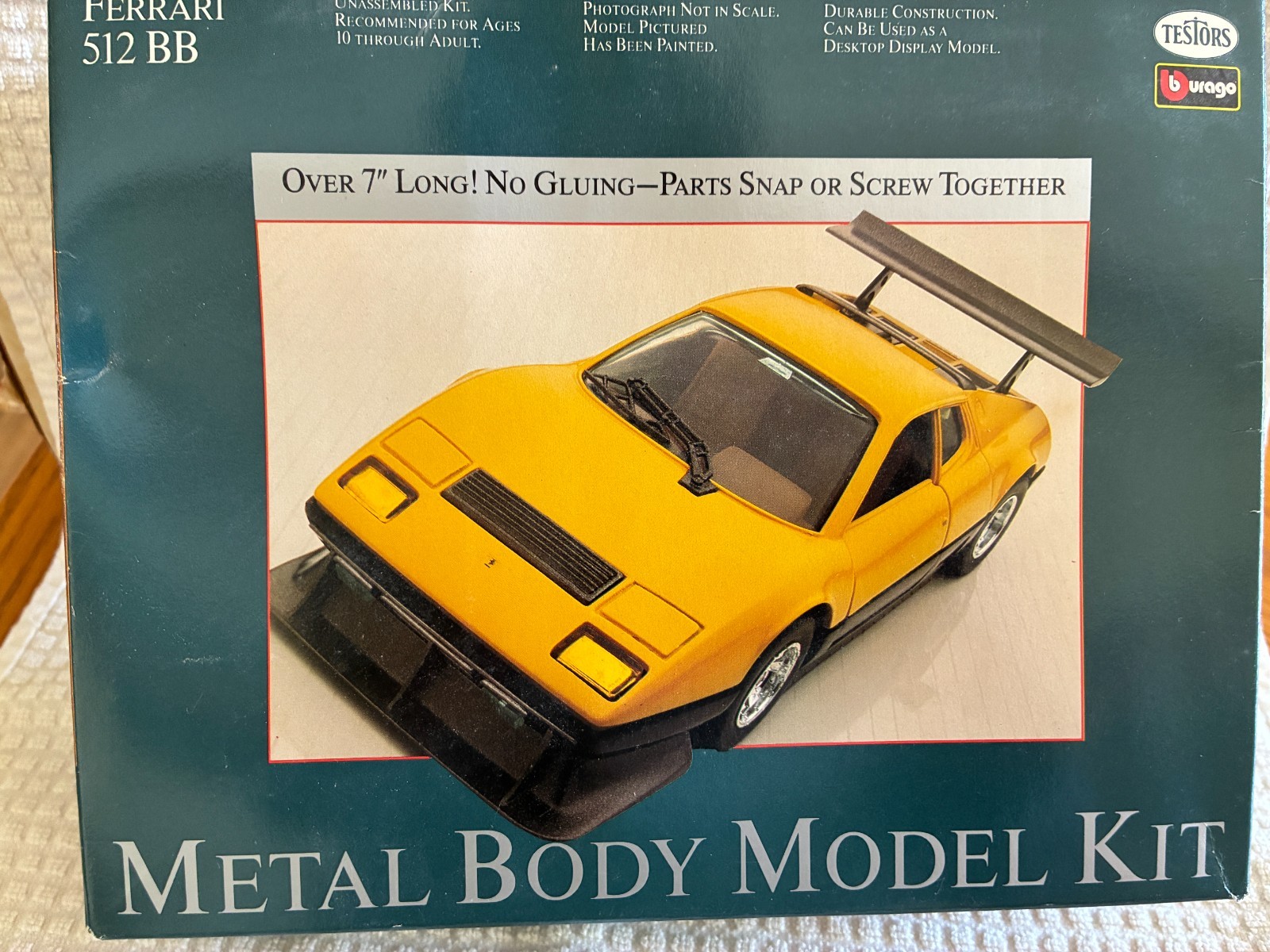 1988 Testor Metal Kit Ferrari 512 BB 1:24