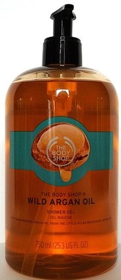 The Body Shop WILD ARGAN OIL Shower Gel, JUMBO 25.3 fl. oz/750 mL, NEW