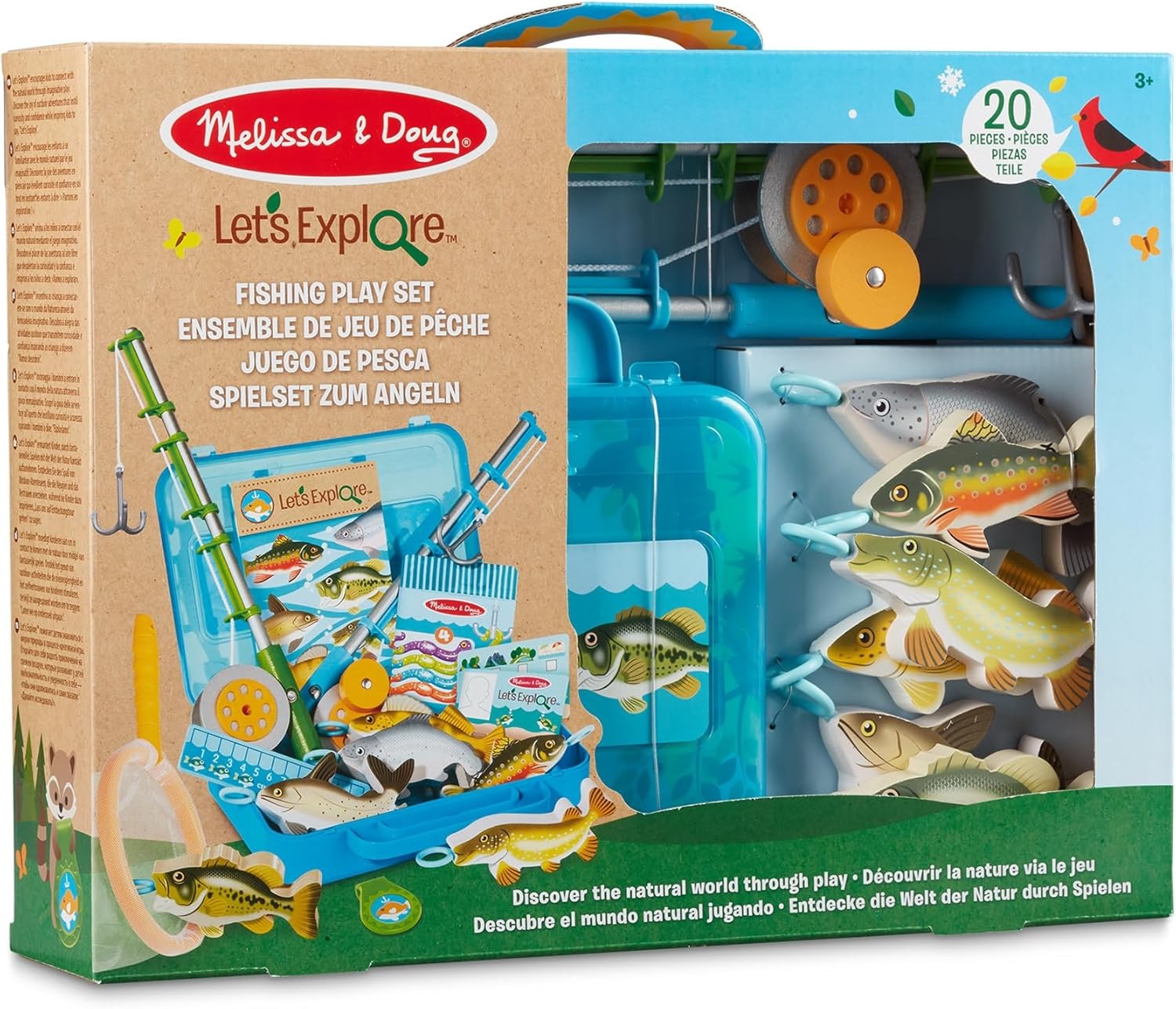 Melissa & Doug Lets Explore Fishing Set Kids Pretend Play Toy Age 3+