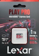 Lexar 1TB PLAY PRO microSD Express Card Switch 2 UHS-1 SDXC900/600MB/s Brand New