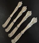 FOUR ANTIQUE TOWLE OLD COLONY (1894) STERLING SILVER HANDLE BUTTER KNIVES