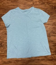Time and Tru T-Shirt Size Large Women Blue
