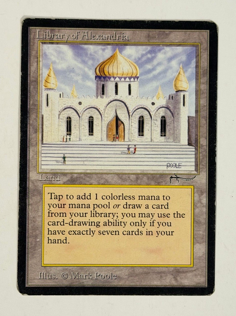 Library of Alexandria Magic The Gathering Arabian Nights Vintage HP