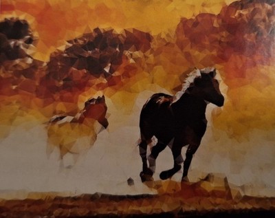 Malen nach Zahlen, Pferde, Erwachsene/14+, Leinwand, Figured'Art, 40×50 cm