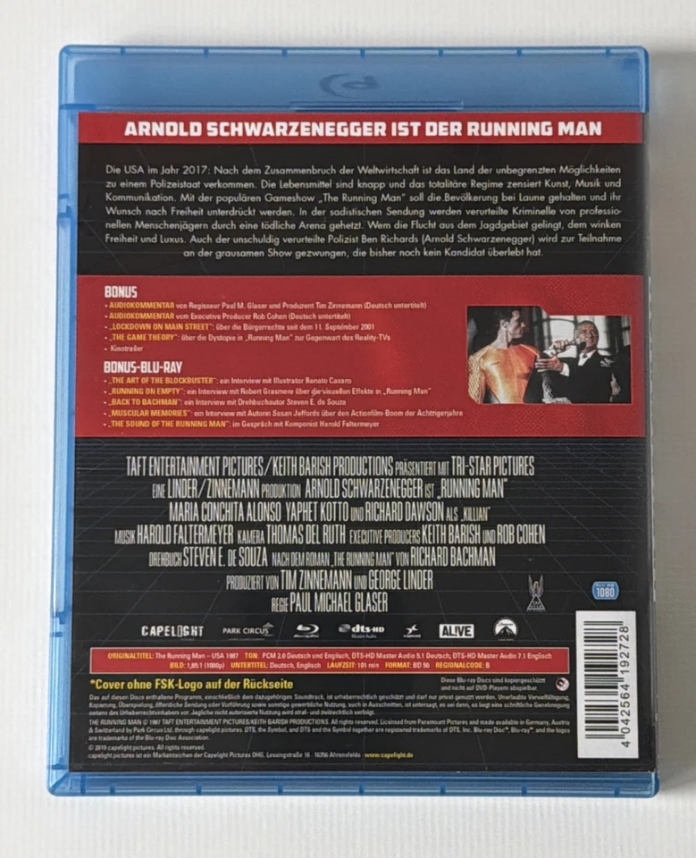 Running Man - Arnold Schwarzenegger - Uncut – 2-Disc Special Edition - Blu-ray - Bild 2 von 4