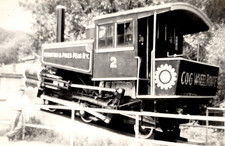 Colorado Springs Colorado Steam Locomotive Railway Train Engine Vintage Photo