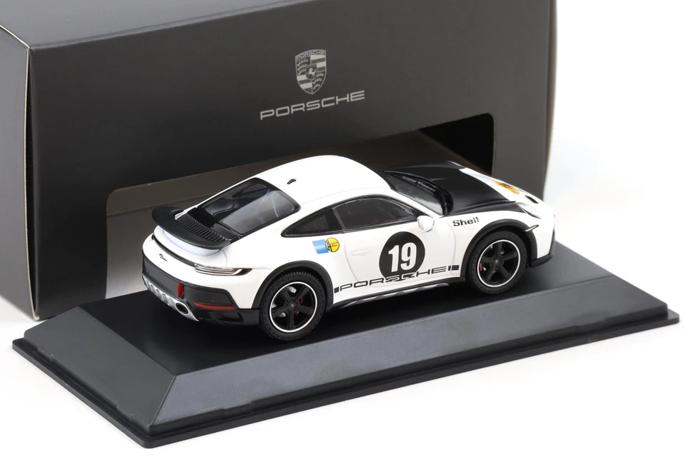 1:43 Spark Porsche 911 (992) Dakar Bianco/Nero #19 Limitato WAP DEALER - Immagine 2 di 3