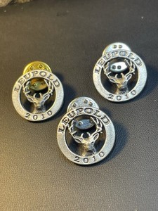 Leupold 2010 Stag Logo Lapel Pins Lot of 3 – Hunting / Optics Collectible
