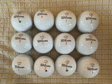 12 x Wilson Golf Balls - Staff Model X. Great Condition