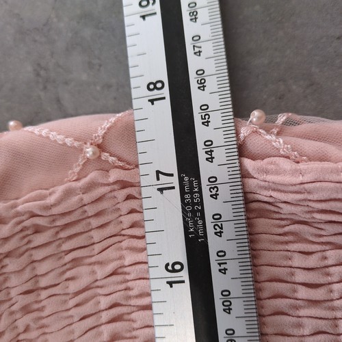 Quiz Size 12/14 Peach Long Dress Embellished Prom Wedding Bridesmaid 2 Available - Picture 12 of 13