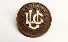 VINTAGE ENAMEL LADIES GOLF UNION LGU HANDICAP BADGE - MAPPIN & WEBB