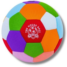The House Ball - Soft and Safe Hallenfußball Größe Taille 4, retro-tri color 