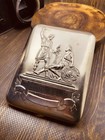 Vintage Soviet Cigarette Case Minin And Pozharskyi Monument Moscow USSR80s #8906