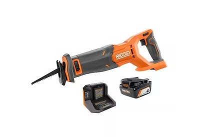 RIDGID 18V Cordless RECIPROCATING Saw KIT with 4.0 AH Battery and Charger R8646K