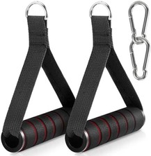 2 Pack Exercise Handles, Gym Handle Equipment for Cable Machine Attachments