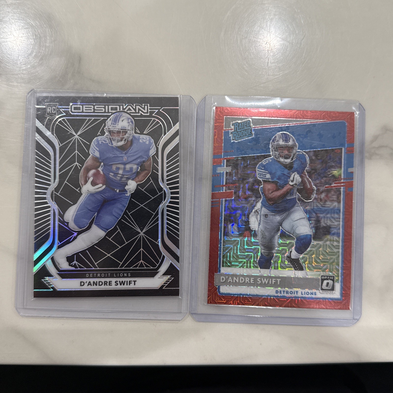 2020 Panini Donruss Optic Rated Rookies Red Mojo Prizm D'Andre Swift Rookie