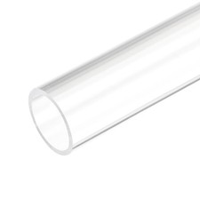 Acrylic Pipe Clear Rigid Round Plastic Tube 20mm ID 24mm OD 10"
