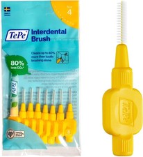 Image of TePe Dental Easypick 8 Interdental Brush Toothpicks & Travel Case Size 4 (0.7mm)