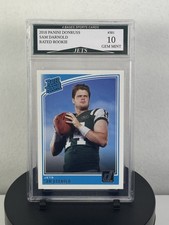 2018 Panini Donruss Sam Darnold New York Jets Rated Rookie Card #301 Gem Mint 10. rookie card picture