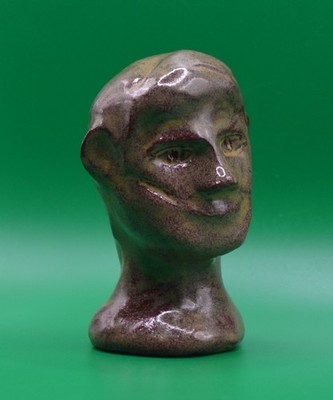 ''Hoplite with Scar'' - Expensive Original Clay Sculpture. Hand made & glazed.