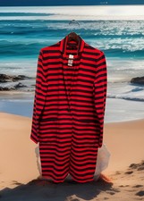 Ann Taylor Long Cardigan Sweater One Button Close Pockets Medium NWT 119.99