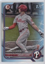 2022 Bowman Prospects Sky Blue Border 441/499 Logan Cerny #BP-120 10y3