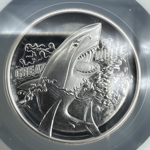 2015 Australia 1oz Silver Dollar / Great White Shark/ NGC PF70 Ultra Cameo #737D - Picture 2 of 8