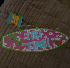 Tiki Time Wall Hanging sign Decoration
