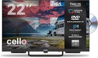 Cello CTRAV22TZF 22 inch Smart 12v TV DVD TIZEN Samsung Plus Traveller Frameless
