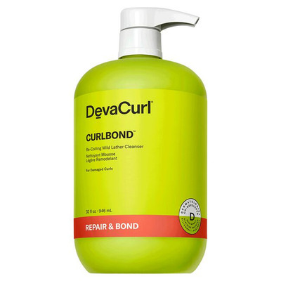 DevaCurl CurlBond Cleanser, Re-Coiling Treatment Mast Repair & Bond, 32 Fl OZ