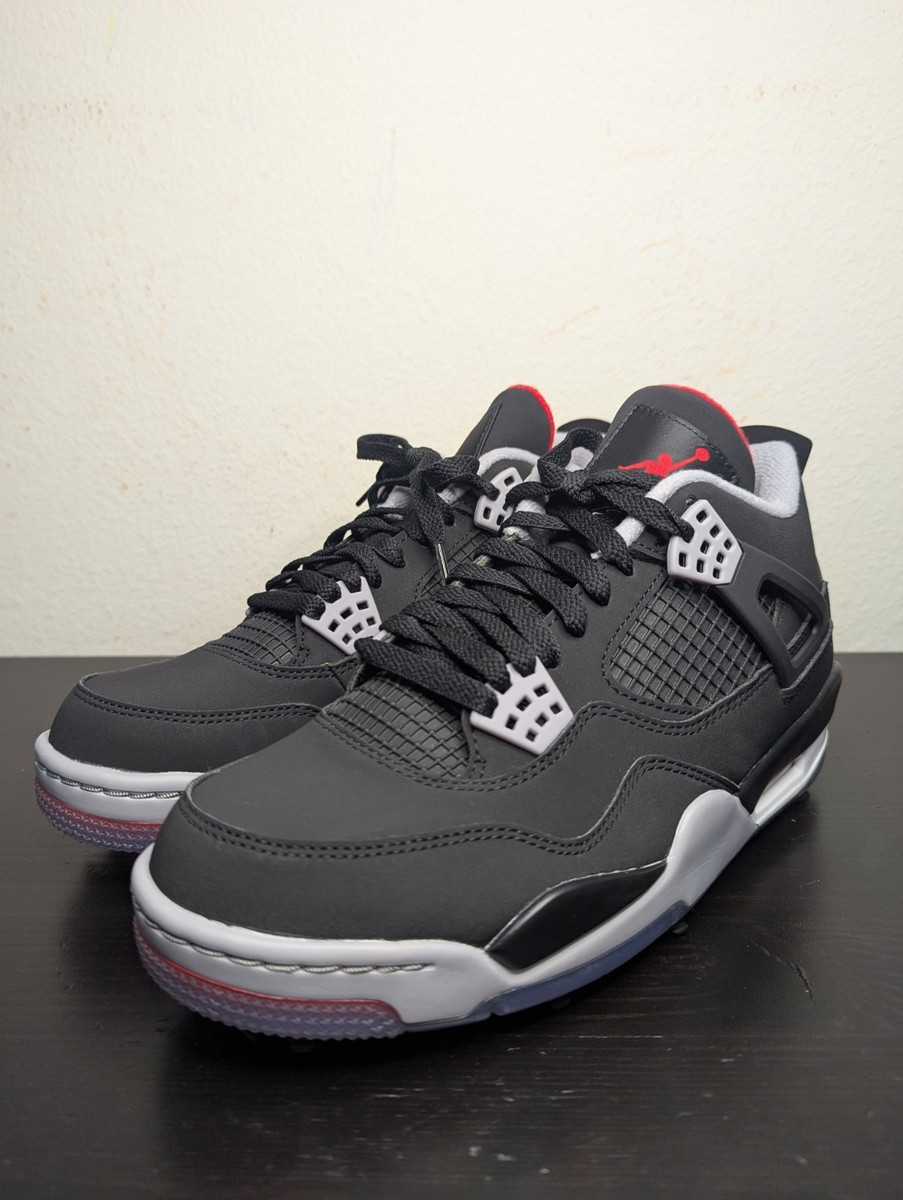 シューズ(男性用) NIKE JORDAN 4 GOLF BRED US8 CU9981-002 Amazon.com | Jordan Mens Air 4 Golf CU9981 002 Bred - Size