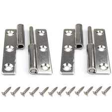 2Pcs 4" Lift Off Door Hinges, Heavy Duty Window Detachable Hinge 304 Stainles...