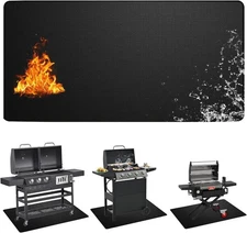 Grill Mats for Outdoor Grill,Double-Sided Fireproof Grill Accessories 72 X 40 In
