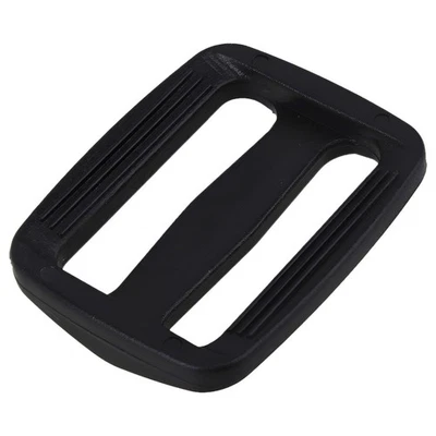 3 Bar Tri Glide Glissières Boucles Fixations Pour Sangle Noir Plastique Delrin - Photo 1/4