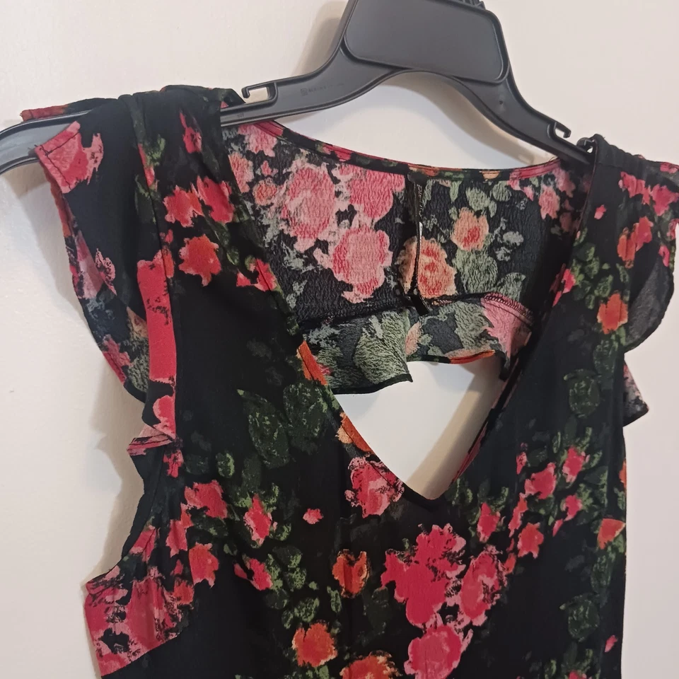 MUCHO MONO TRACY REESE Anthropologie ARTE FLORAL Estampado Palazzo Laurette XS Foto 2 de 4