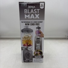 Ninja Blast Max 20oz Capacity Portable Blender Cool Gray Twist & Go Vessel New