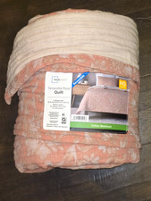 Mainstays Terracotta Floral Quilt Queen Full ...