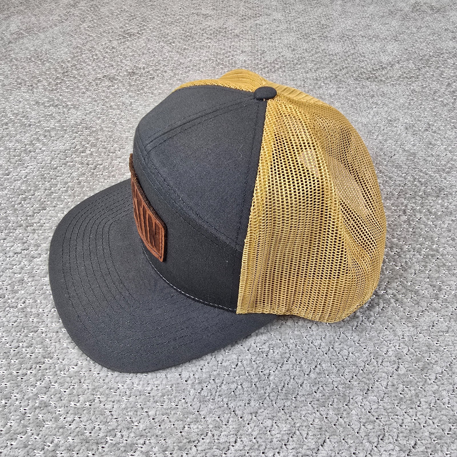 AUSTIN Baseball Snapback Hat Leather Patch Hand S… - image 3